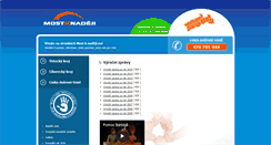 Desktop Screenshot of mostknadeji.eu
